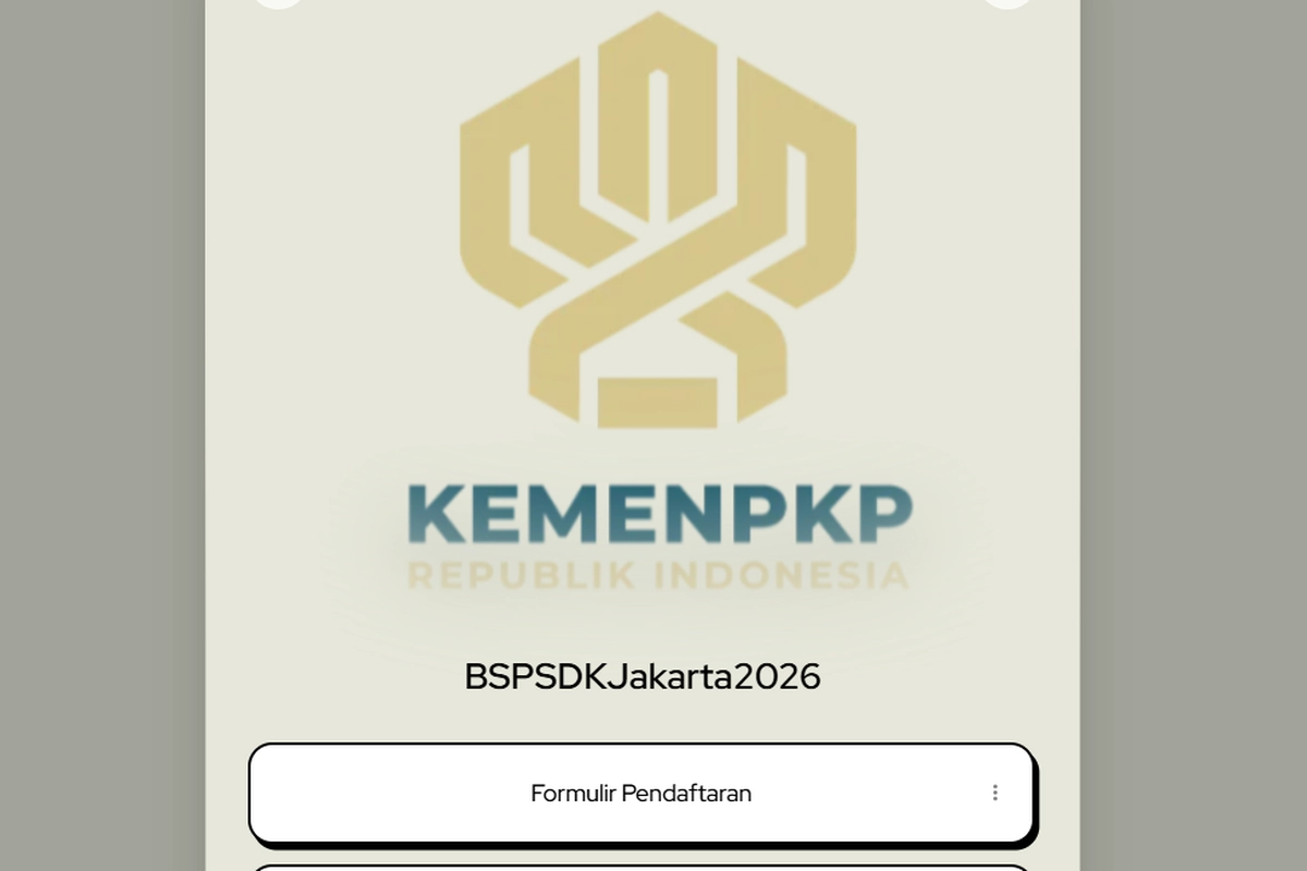Kementerian PKP Buka Lowongan Kerja BSPS 2026 Jakarta, Ini Posisi dan Kriterianya