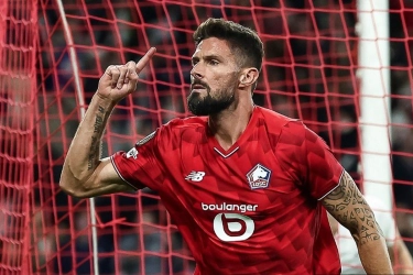 Hasil Lille vs Freiburg 1-0, Gol Giroud dan Verdonk Main 82 Menit