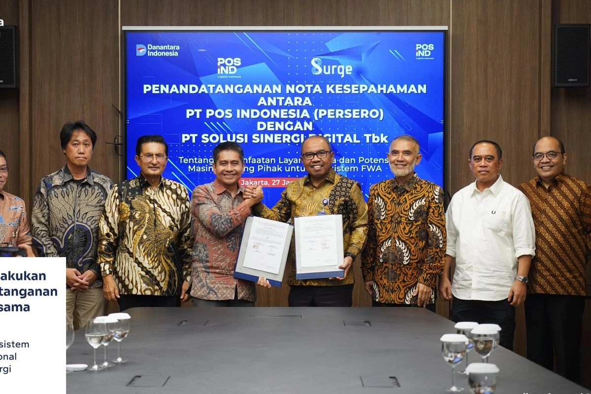 PT Pos dan Surge Kerja Sama Manfaatkan Aset Buat Bangun Jaringan Internet