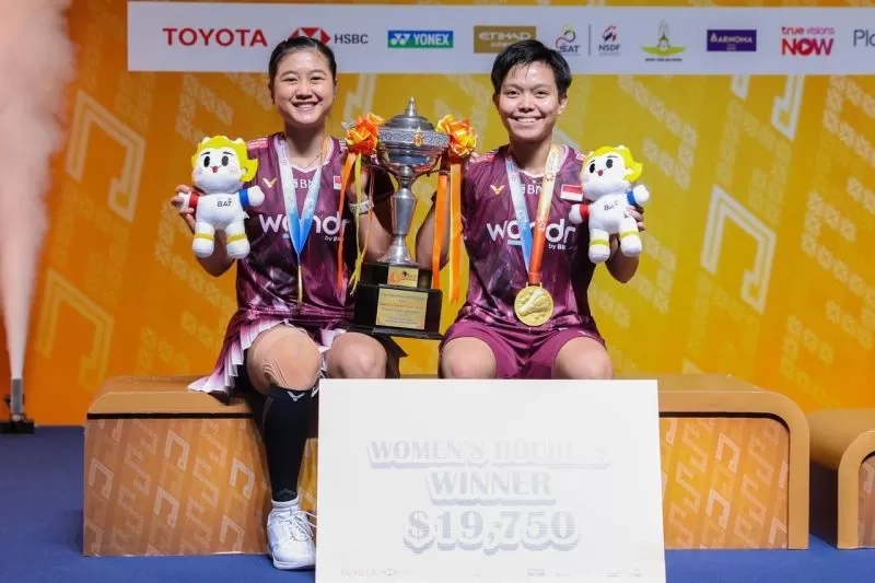 Pasangan Anyar Sabet Juara! Tiwi/Fadia Angkat Trofi Thailand Masters 2026