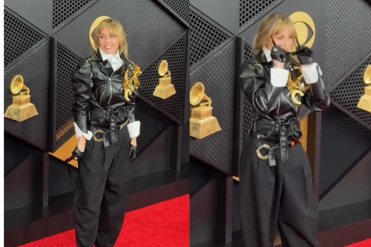 Gaya Miley Cyrus di Grammy Awards 2026, Rock Chic dengan Bros Raksasa
