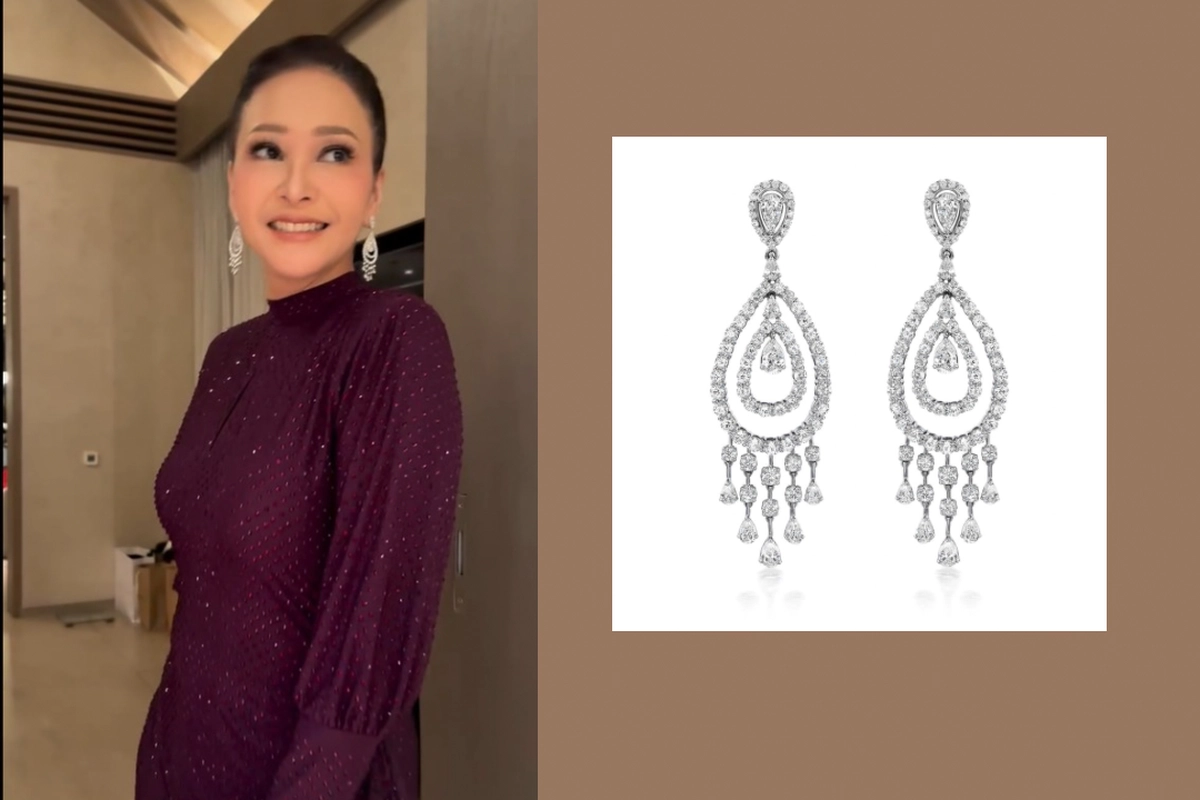Kilau Mewah Anting Berlian 15 Karat Maia Estianty di Ultah ke-50, Harga Rp 770 Juta