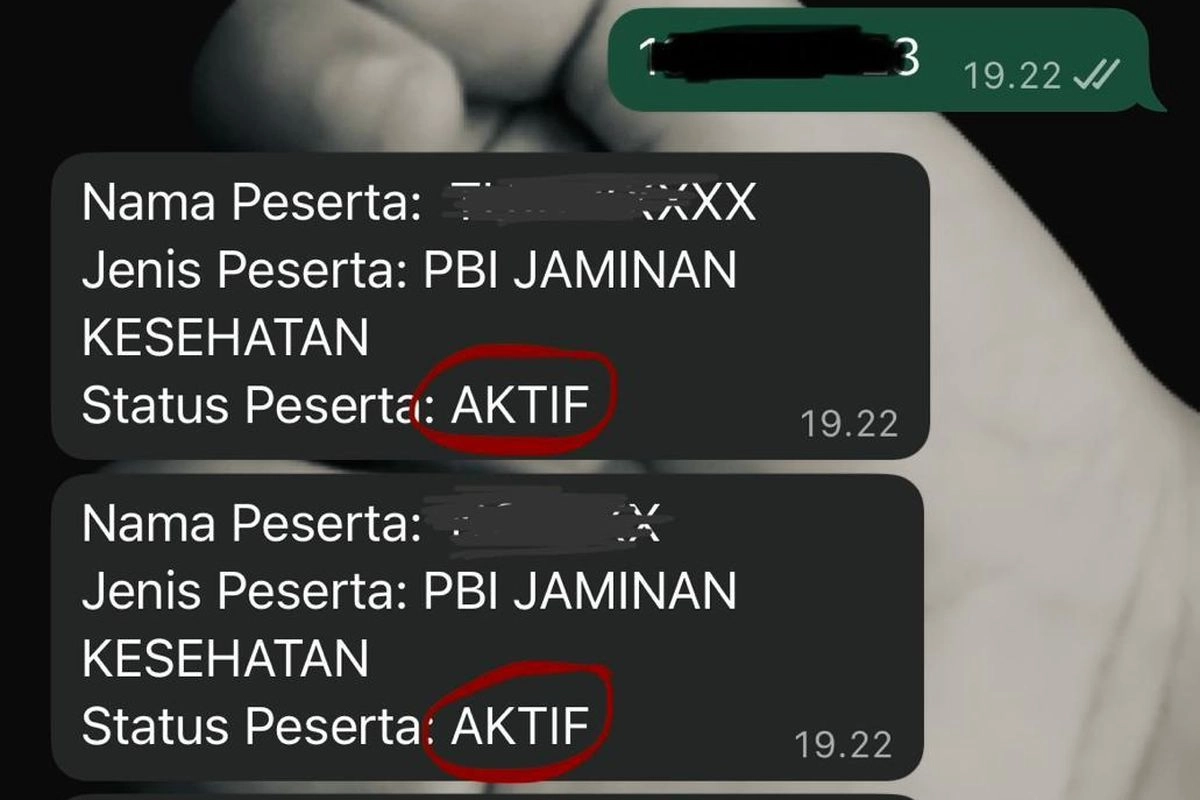 Cara Cek PBI JK Masih Aktif atau Tidak, Cukup Lewat WhatsApp BPJS