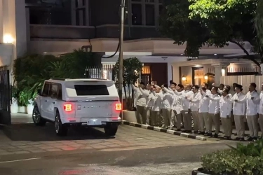 Elit Gerindra Merapat ke Rumah Prabowo, Rayakan HUT Partai