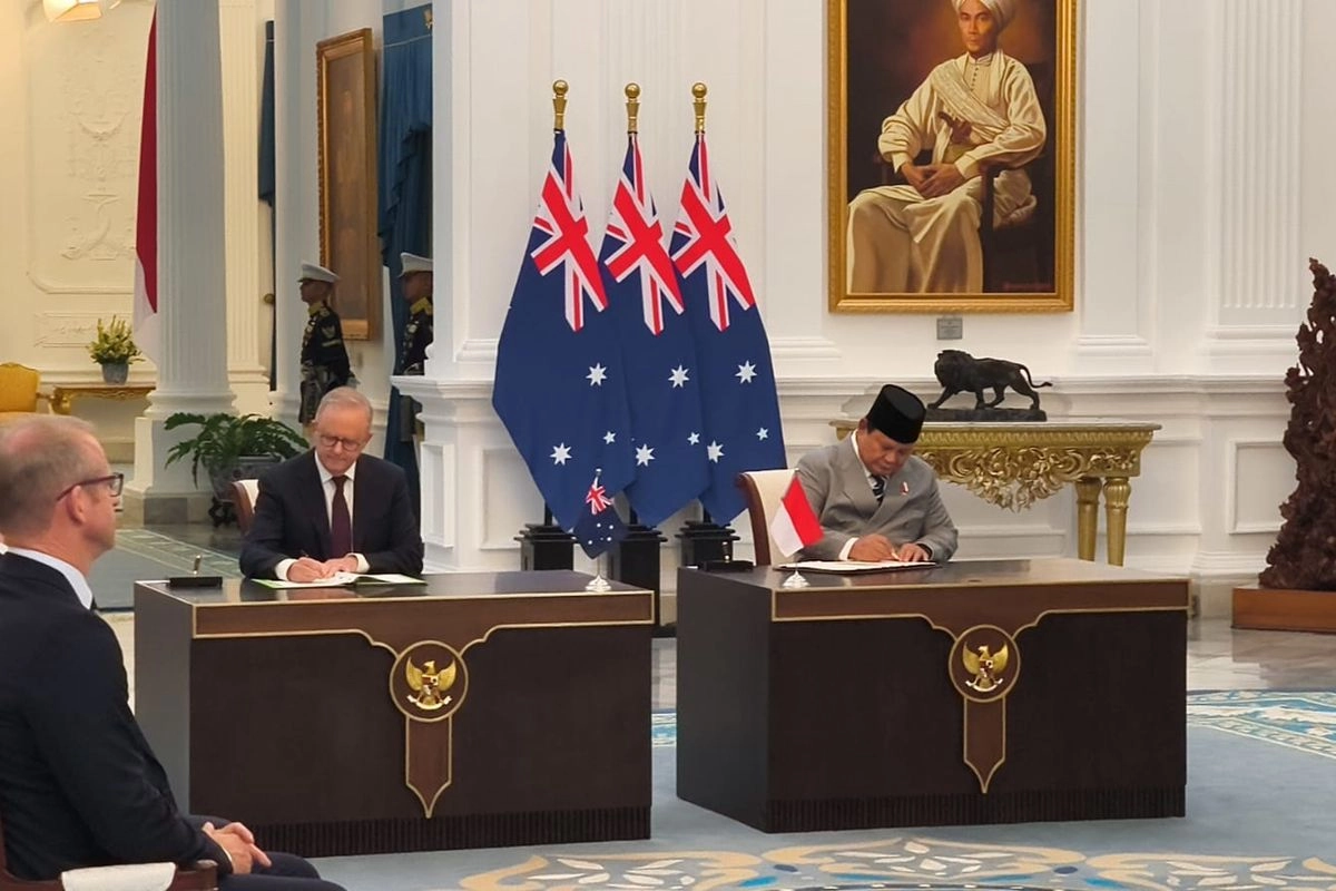 Prabowo dan PM Albanese Teken Traktat Keamanan, Menlu: Bukan Pakta Militer