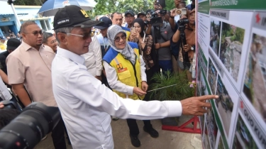 Kementerian PU Uji Coba Pengaliran Air di Daerah Irigasi Jambo Aye