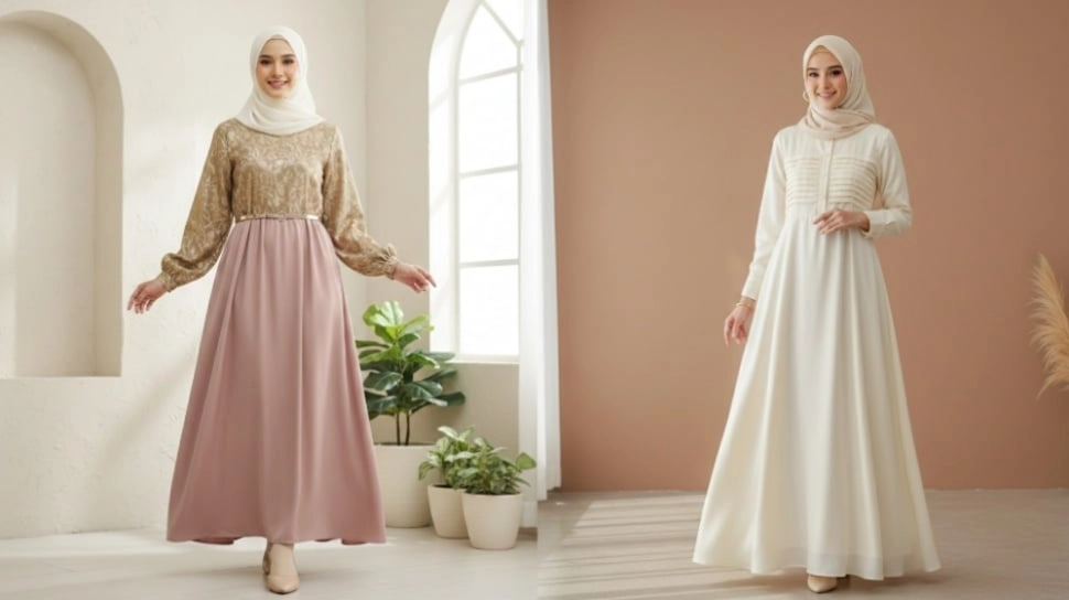 5 Rekomendasi Baju Lebaran Gamis 2026, Tampil Stylish Tanpa Ribet