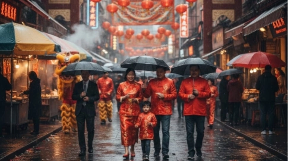 Apa Artinya Jika Hujan Turun saat Tahun Baru Imlek? Ini Mitos dan Makna yang Dipercaya