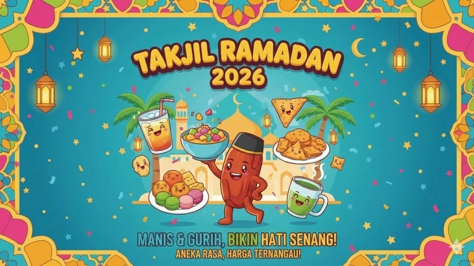 30 Link Download Poster Takjil Ramadan, Estetik dan Mudah Diedit Buat Jualan atau Baksos