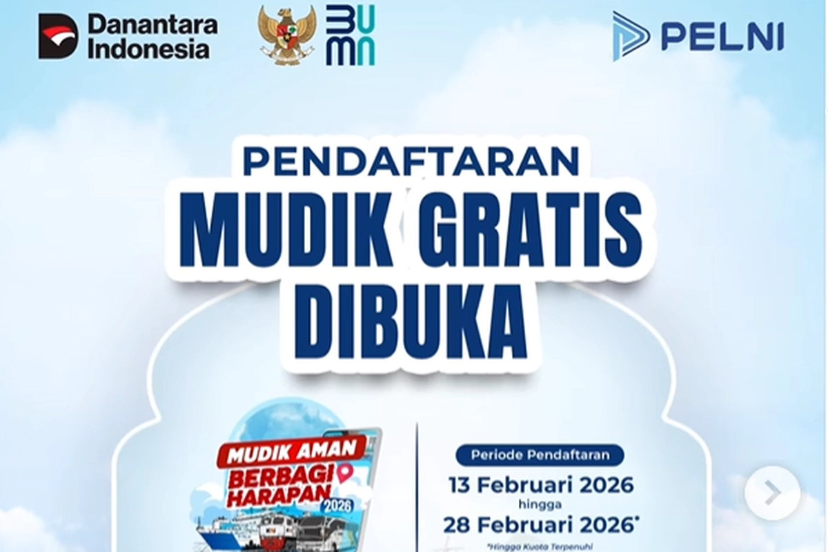 Mudik Gratis Pelni 2026 Dibuka: Simak Rute, Syarat, dan Cara Daftarnya