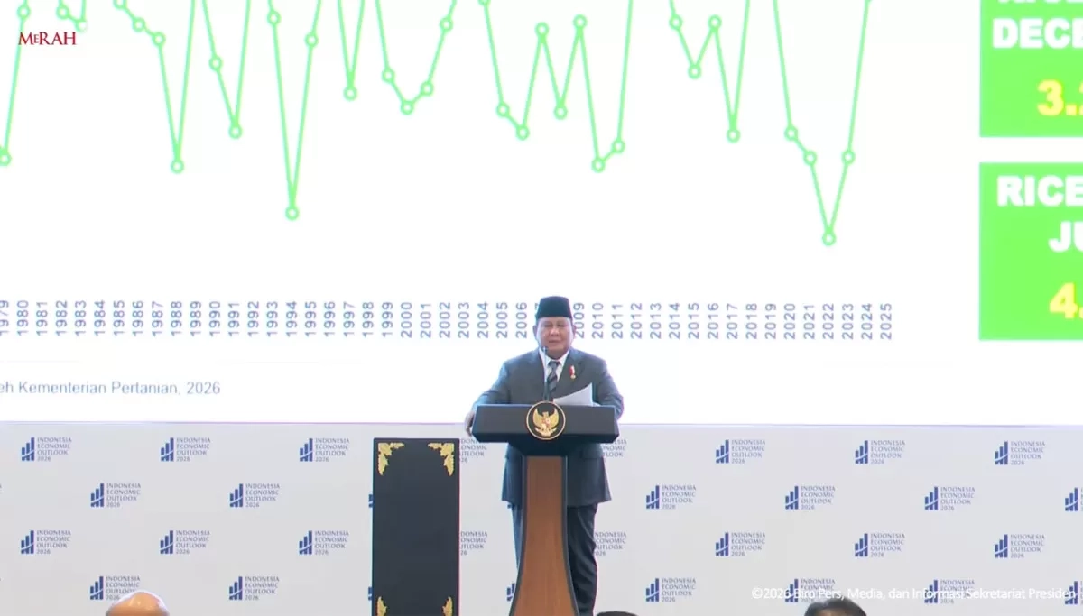 Di Forum Indonesia Economic Outlook, Prabowo Sebut Capaian Cadangan Pangan Tertinggi Sepanjang Sejarah