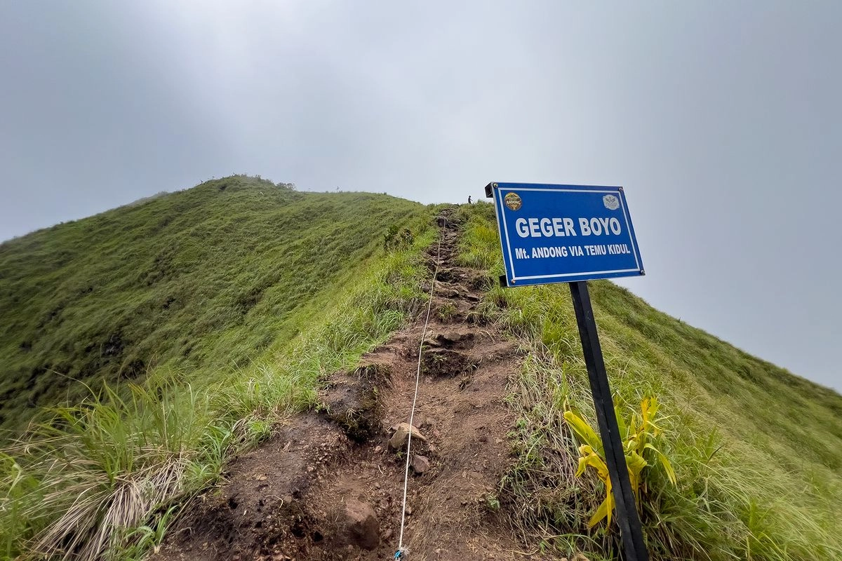 Harga Tiket Pendakian Gunung Andong via Temu Kidul, Jalur yang Sedang Naik Daun
