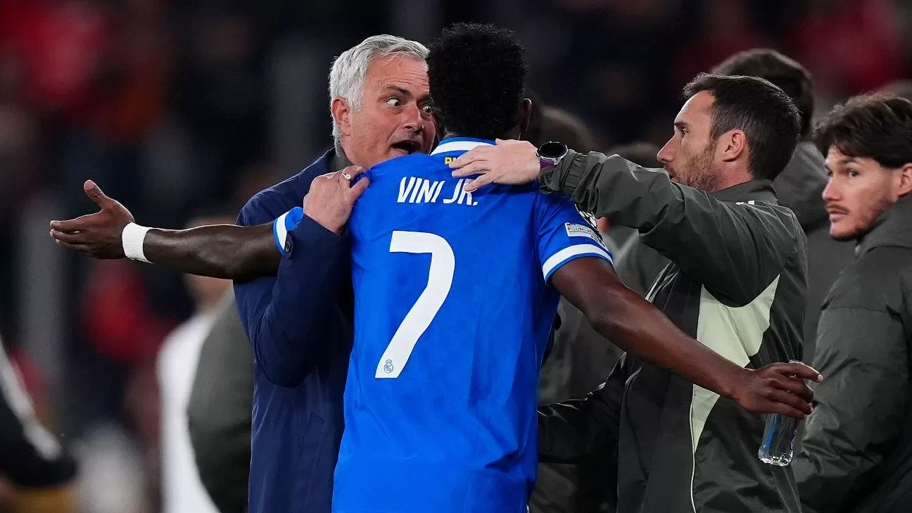 Real Madrid Cukur Tipis Benfica di  Liga Champions, Jose Mourinho Diusir usai Insiden dengan Vinicius Junior