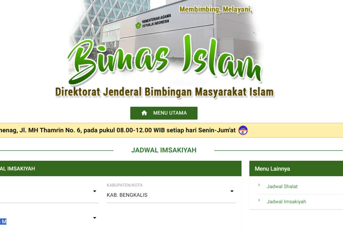 Resmi Kemenag! Ini Link Download Jadwal Imsakiyah Ramadhan 2026 Seluruh Indonesia