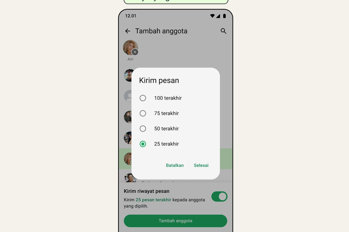Fitur Anyar WhatsApp, Anggota Baru di Grup Bisa Lihat Chat Lama