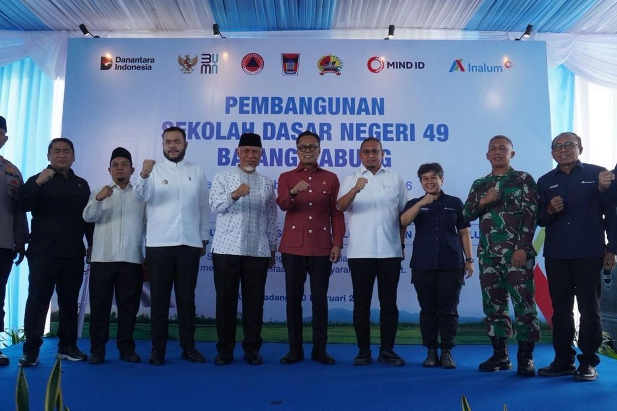 Inalum Bangun SD Terdampak Banjir di Padang, Pemulihan Dimulai