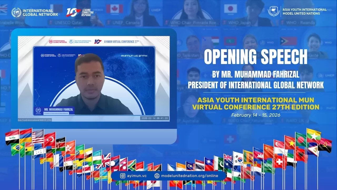 Diikuti 220 Delegasi dari 25 Negara, AYIMUN VC ke-27 Bahas Isu Global yang Hubungkan Generasi Muda