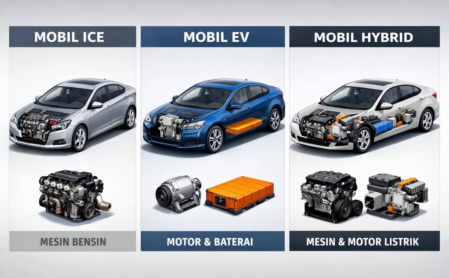 Kekurangan dan Kelebihan Mobil Listrik, Hybrid, dan Bensin: Mana yang Paling  Anda Pilih