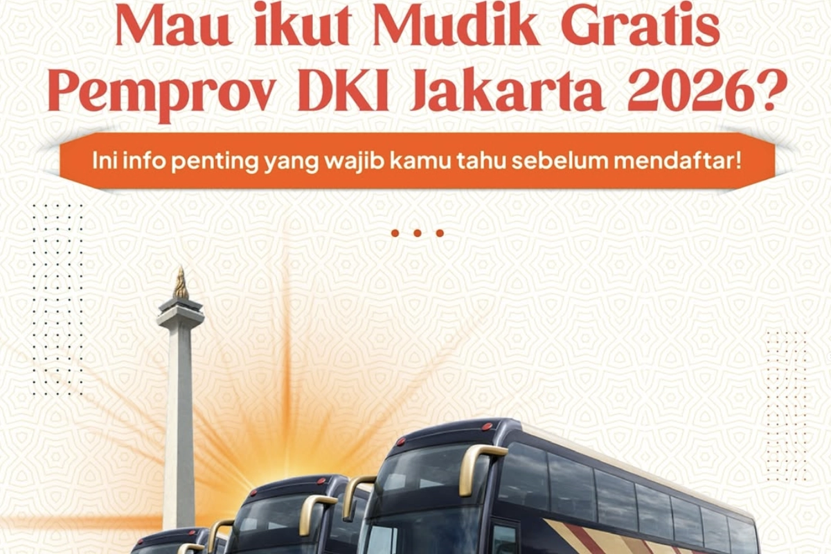 Mudik Gratis Pemprov DKI 2026 Dibuka, Ini Link Daftar, Syarat, Jadwal, dan Rute Busnya