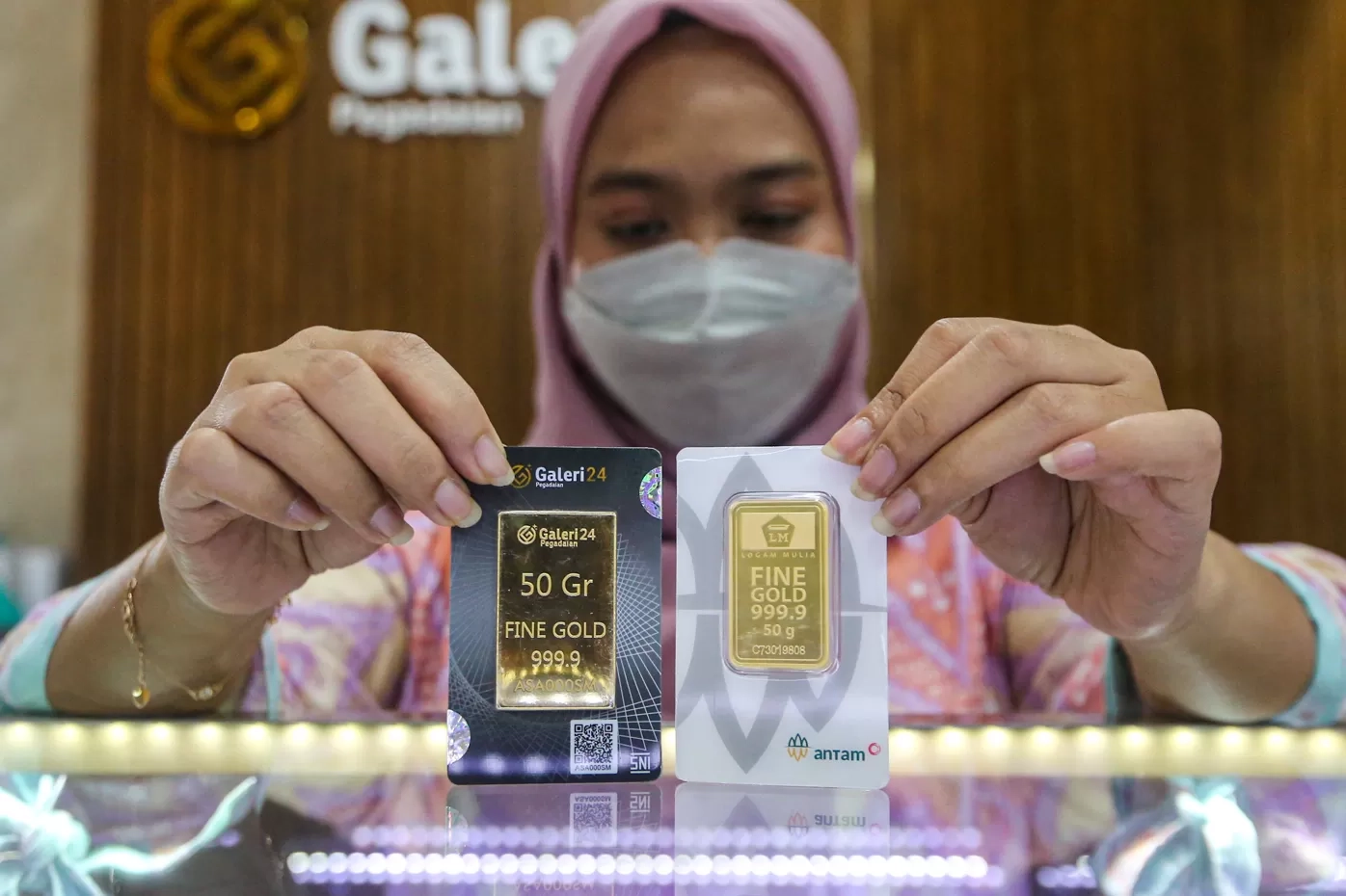 Emas Antam, Galeri24, UBS per 24 Februari 2026 Kompak Naik Harga
