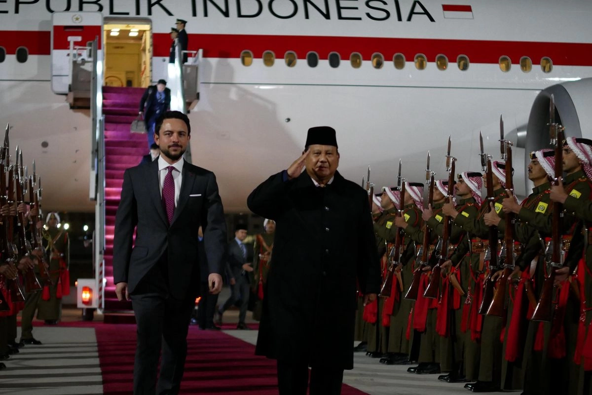 Presiden Prabowo Tiba di Yordania, Bakal Bertemu Raja Abdullah II