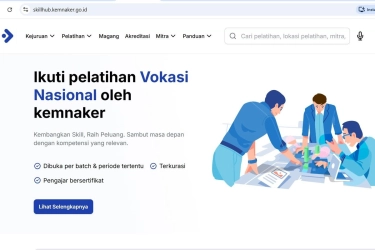 Waspada Situs Palsu Pendaftaran Pelatihan Vokasi, Kemenaker: Yang Resmi Hanya skillhub.kemnaker.go.id