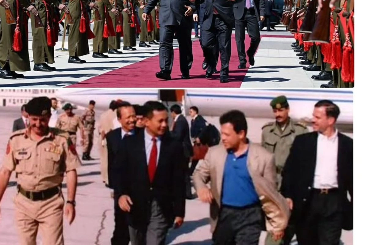 Seskab Unggah Foto Lawas Prabowo dan Raja Yordania