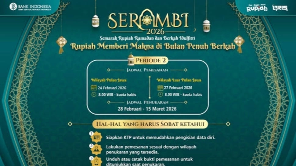 Batas Maksimal Penukaran Uang Baru di BI 2026, Cek Rincian Nominal dan Jadwalnya