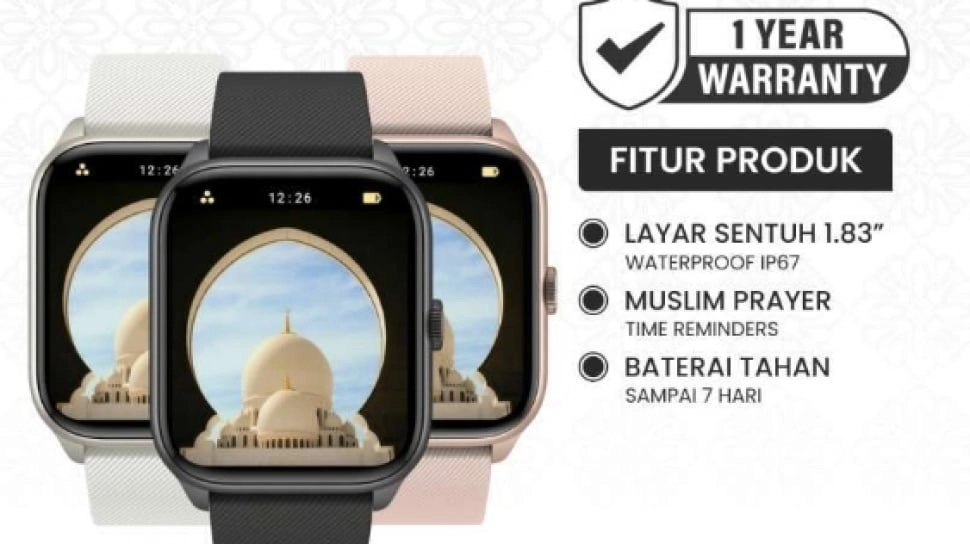 4 Smartwatch yang Ada Pengingat Salatnya, Harga Terjangkau Mulai Rp200 Ribuan