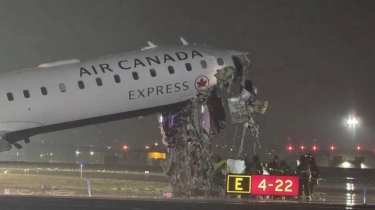 Kronologis Pesawat Air Canada Tabrak Kendaraan saat Mendarat di Bandara LaGuardia