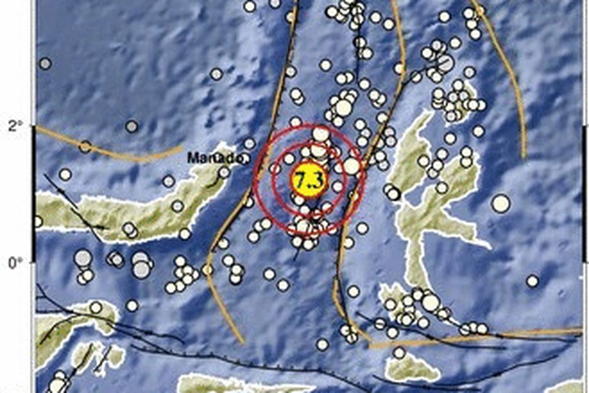Gempa Magnitudo 7,6 Guncang Sulawesi Utara, Terasa Kuat di Manado