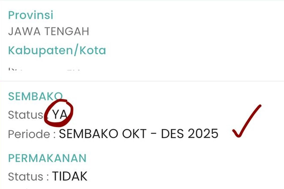 Bansos BPNT Rp 600.000 April 2026 Segera Cair, Ini Cara Cek Penerima Lewat HP