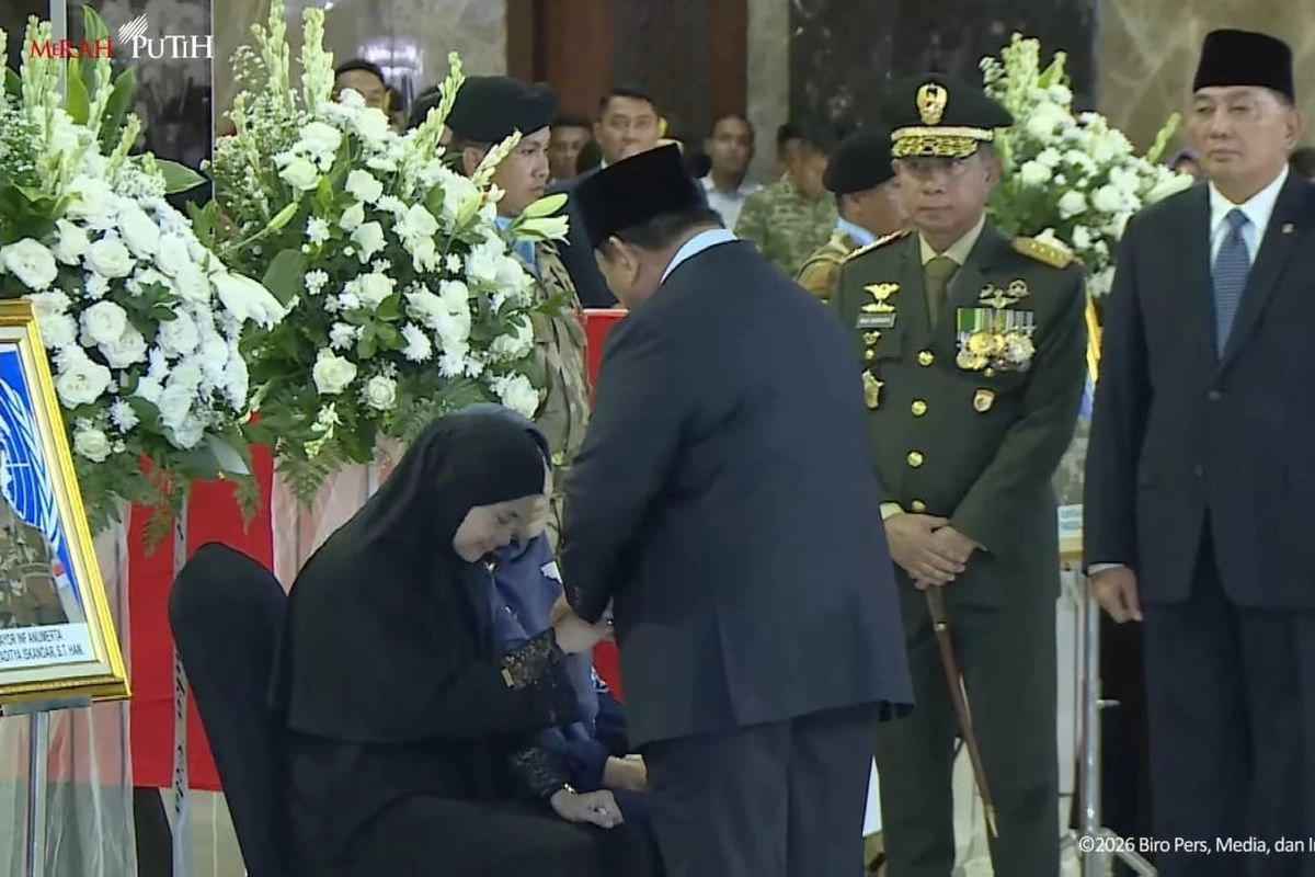 Prabowo Temui Keluarga 3 Prajurit TNI Gugur di Lebanon