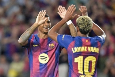 Hasil HT Atletico Madrid Vs Barcelona 1-1: Drama 2 Gol dan Kartu Merah di Babak Pertama
