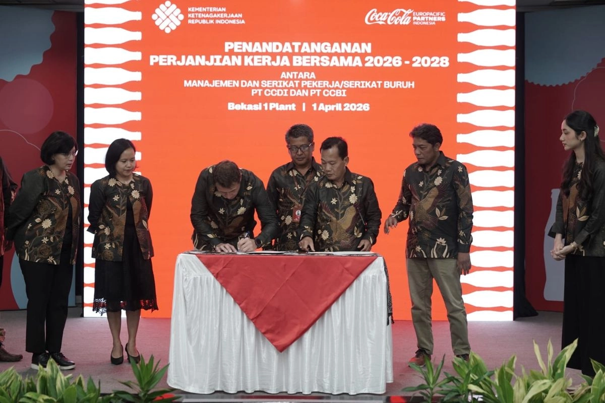 Coca-Cola Europacific Partners Indonesia dan Serikat Pekerja Sepakati Perjanjian Kerja Bersama
