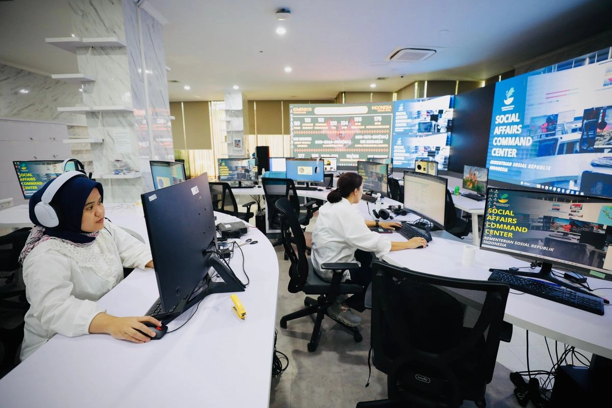 Kebijakan WFH ASN, Command Center Kemensos Tetap Beroperasi