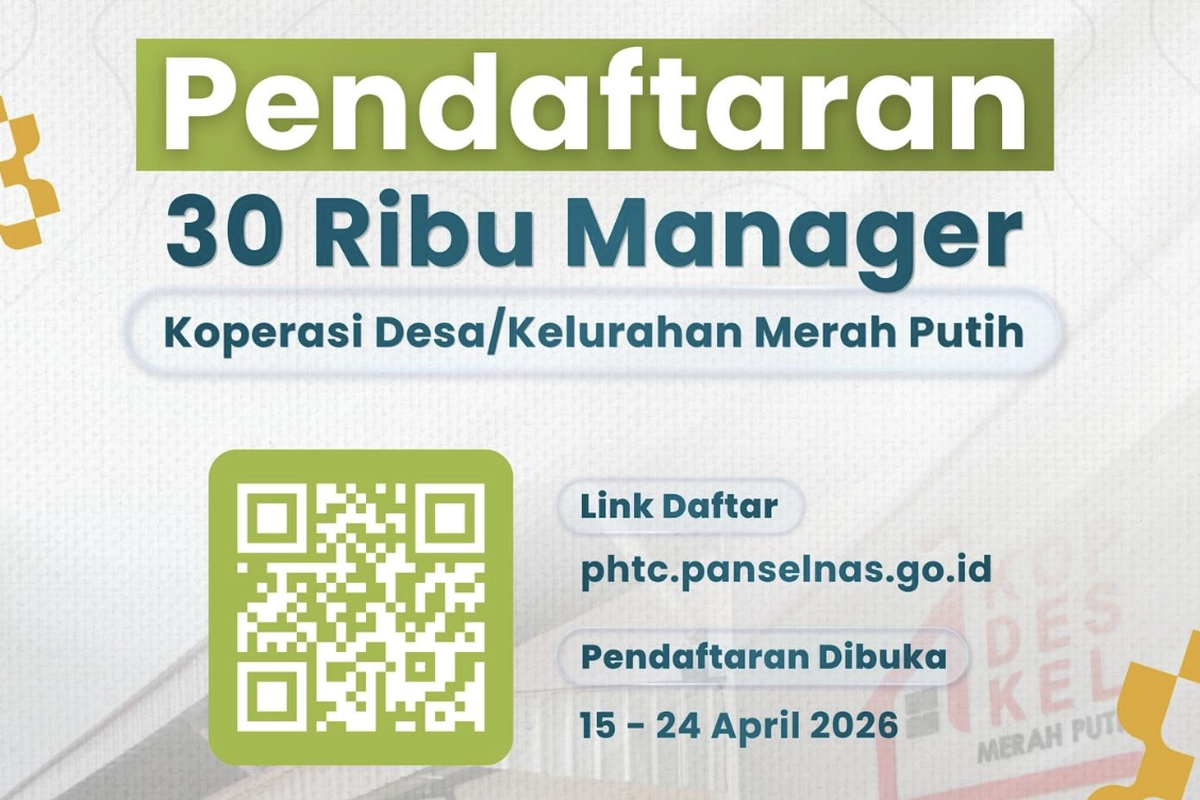 Cara Daftar Manajer Kopdes Merah Putih 2026: Dibuka 30.000 Formasi, Ini Link Resminya