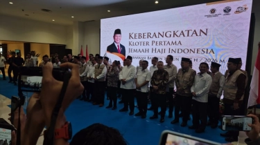 Dasco Lepas Keberangkatan Kloter I Jemaah Haji ke Mekkah Hari Ini