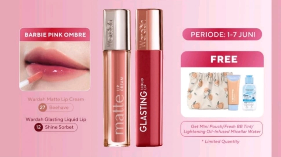 5 Rekomendasi Shade Baru Wardah Glasting Liquid Lip: Tahan Lama, Bikin Bibir Terlihat Plumpy