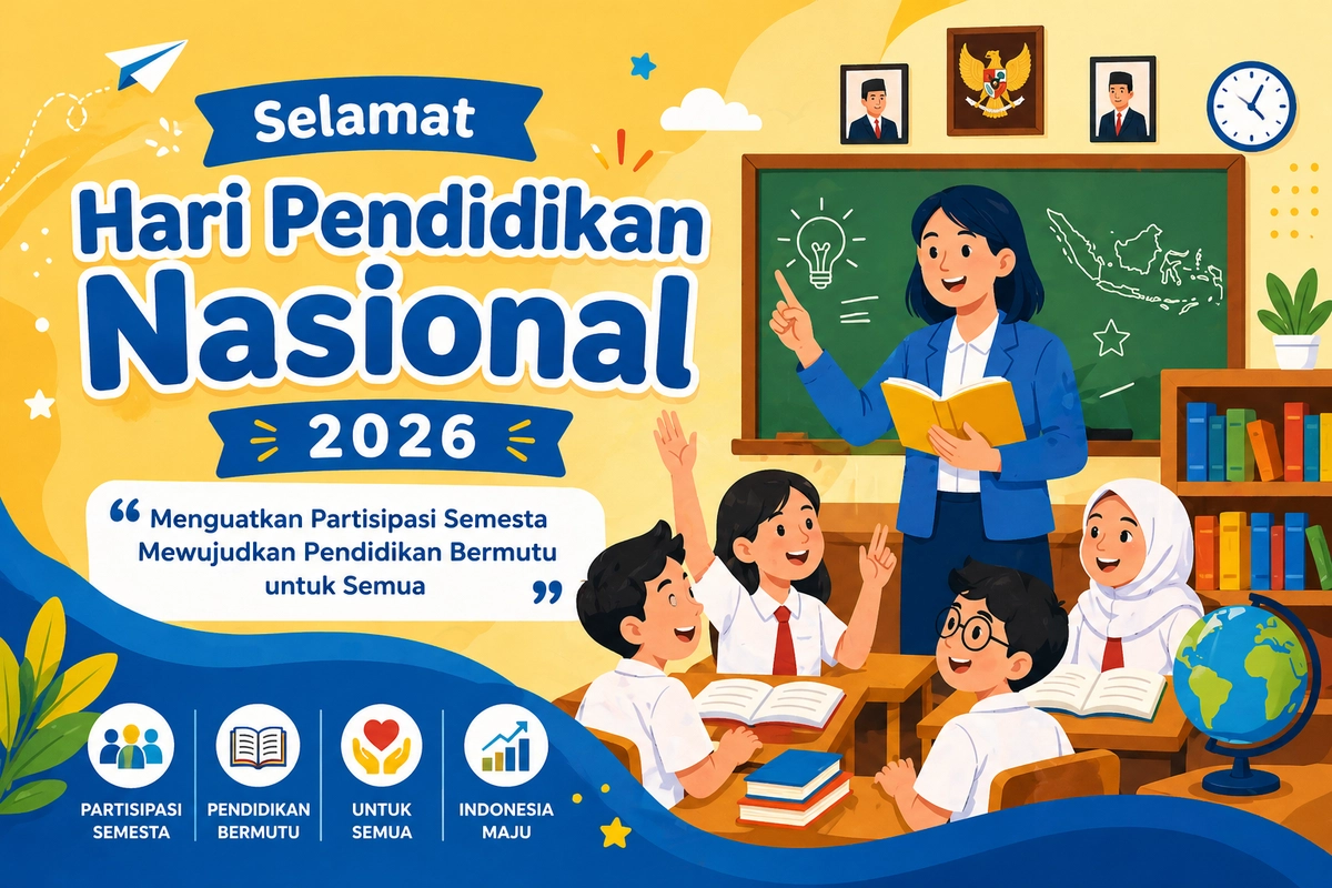 100 Ucapan Selamat Hardiknas 2026 Penuh Harapan buat Dibagikan ke Medsos