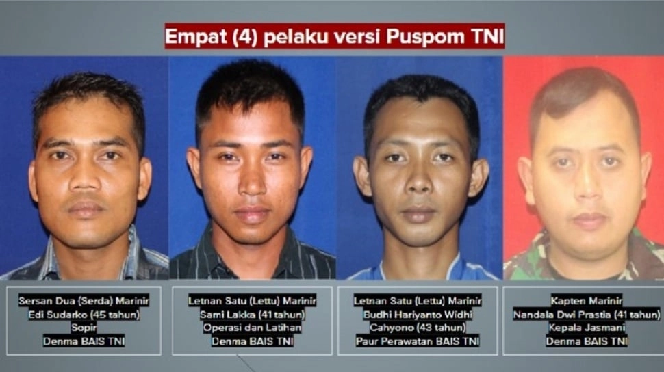 4 TNI Terdakwa Penyiraman Air Keras Andrie Yunus Jalani Sidang Perdana, Intip Ancaman Hukumannya
