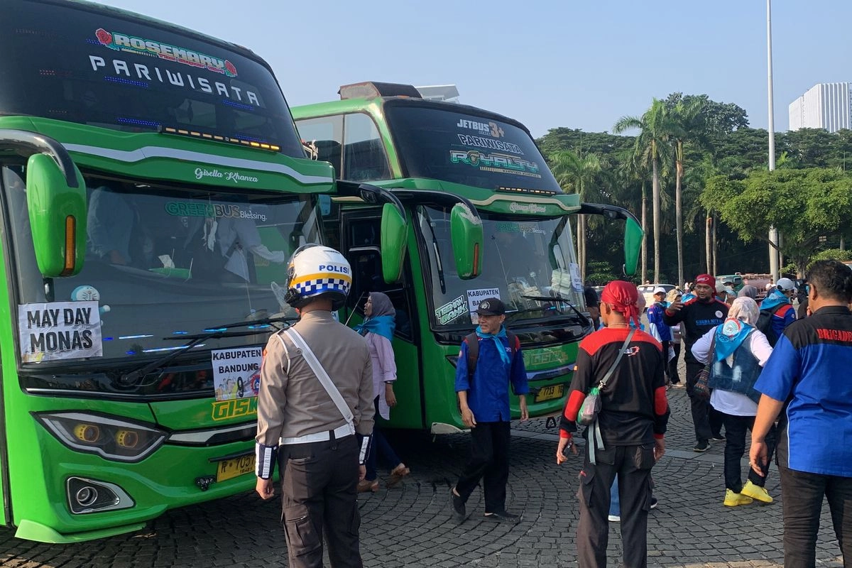 Kantong Parkir Peringatan Hari Buruh 1 Mei di Monas, Titik-titik Ini Berpotensi Macet
