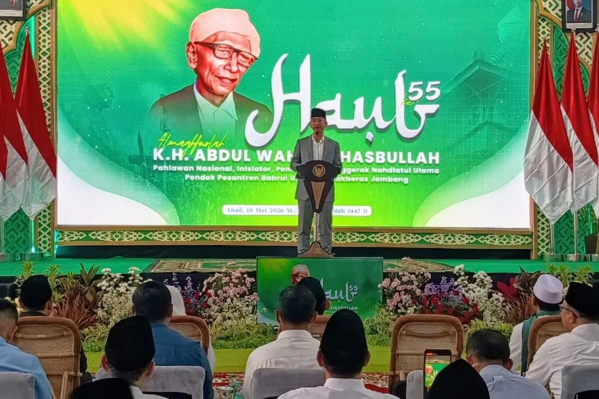 Hadiri Haul ke-55 KH Wahab Chasbullah, Gibran Perkenalkan Program ''Kampung Haji'' Prabowo