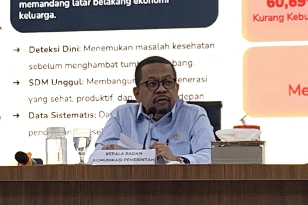 Kepala Bakom: Ada 1.738 SPPG Diberhentikan Karena Tak Penuhi Standar