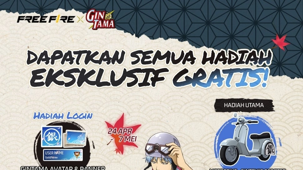 31 Kode Redeem FF Terbaru 14 Mei 2026: Panen Token Gintama dan Skin Angelic