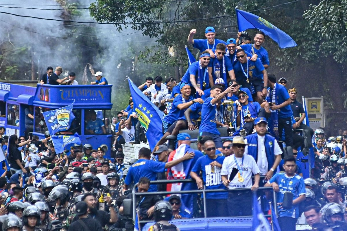 Rute Konvoi Juara Persib, dari Gedung Sate Sampai Pendopo
