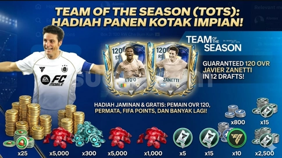 23 Kode Redeem FC Mobile Terbaru 19 Mei 2026: Klaim Cepat Javier Zanetti 120 dan Jutaan Koin