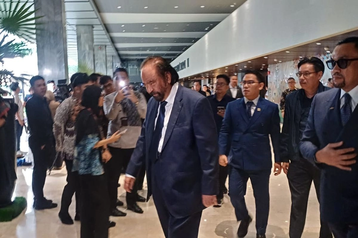 Para Ketum Parpol Hadiri Penyampaian KEM-PPKF oleh Prabowo di DPR