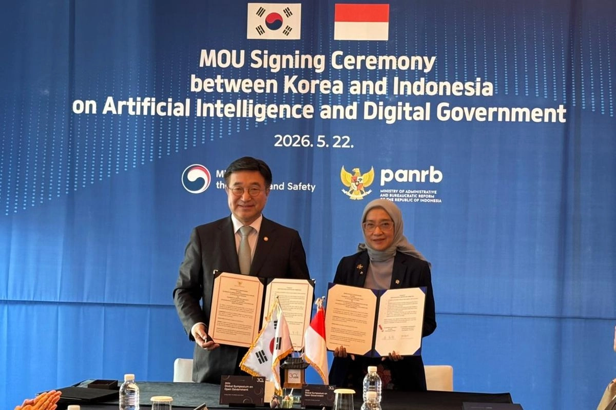 Pemerintah Indonesia-Republik Korea Teken Kerja Sama Perkuat Pemerintah Digital