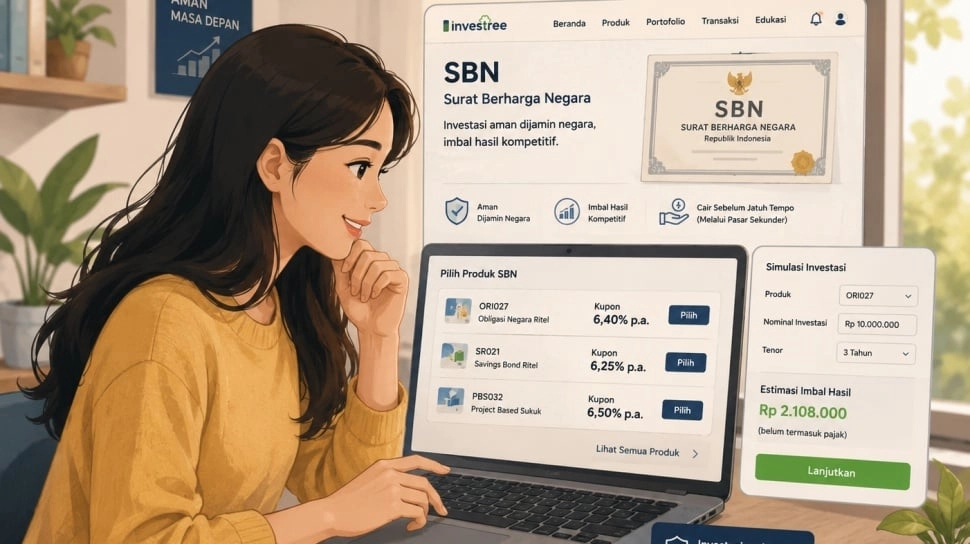 Cara Memilih SBN untuk Pemula, Investasi Aman dan Cuan Mulai 1 Juta Rupiah